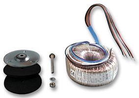 BLOCK RK25/9 Toroidal Transformer, 29mm x 68mm, 25 VA, 2 x 115V, 2 x 9V, Dual Primary, Dual Secondary, Open