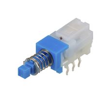 ALPS ALPINE SPUJ191000 Pushbutton Switch, SPUJ Series, DPDT, Latching, Square