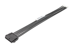 MOLEX 214753-2031 Cable Assembly, Micro-Fit 3.0 Plug to Free End, 3 Ways, 3 mm, 1 Row, 150 mm, 5.9 "