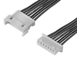 MOLEX 218113-0702 Cable Assembly, PicoBlade Receptacle to PicoBlade Plug, 7 Ways, 1.25 mm, 1 Row, 225 mm, 8.9 "