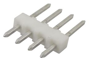 MOLEX 22-03-2041 Pin Header, Square Pin, Board-to-Board, Wire-to-Board, 2.54 mm, 1 Rows, 4 Contacts