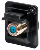 TUK KCF3GDPM RF / Coaxial Adapter, F, Receptacle, F, Receptacle, Straight Adapter, 75 ohm