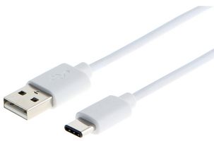 PRO SIGNAL PSG91486 USB 2.0 A Plug to USB Type-C Cable, 1m White
